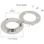 CRAFTMEMORE 4pcs Metal Screw O-Rings Eyelet Round Flat Surface Purse Loop Replacement Leather Accessories SCES (Gold, 1 Inch)
