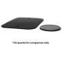 infiniapps Replacement/Spare Metal Plate x2 Pack: 1 Plate with Adhesive, 1 Plate Without Adhesive. Compatible with Other Magnetic mounts