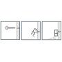 STAS Cliprail Pro Picture Hanging System Set - Covers 4.92 ft of Wall Space - Heavy Duty Picture Rail & Art Hanging Gallery Kit (4.92ft of Rails, 2 Hooks & Cords, White Rails)