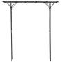 Outsunny 82” Decorative Metal Garden Trellis Arch for Backyard Celebrations- Black