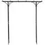 Outsunny 82” Decorative Metal Garden Trellis Arch for Backyard Celebrations- Black