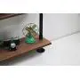 KINMADE Industrial Pipe Shelf Floating Wall Shelf Rustic Wood with Black Iron Pipe 5 Tier KINMADE Industrial Pipe Shelf Floating Wall Shelf Rustic Wood with Black Iron Pipe 5 Tier