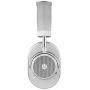 Master & Dynamic MW65 Active Noise-Cancelling (ANC) Wireless Headphones –, Bluetooth Over-Ear Headphones with Mic - Silver Metal/Grey Leather Silver Metal/ Grey Leather