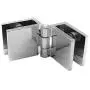 WEIJ Bilateral 180 Degree Glass Door Cupboard Showcase Cabinet Clamp Glass Hinge Replacement Parts, Pack of 4