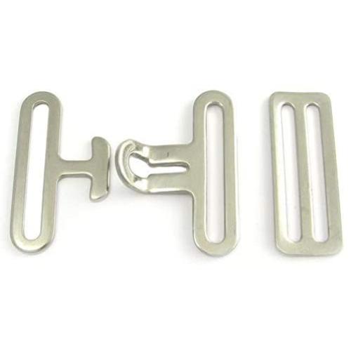 HILASON 2 in Horse Tack 3 Piece Nickel Plated Surcingle Attachment Set
