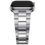 T-ENGINE Metal Band Compatible with Apple Watch SE Series 6 5 4 3 2/1, Upgraded Ultra Thin Band for 42mm 44mm Silver