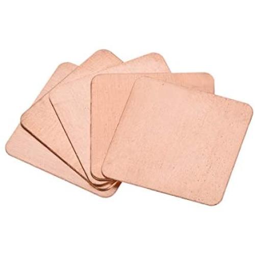 uxcell Flat IC Chipset Thermal Copper Heatsink for CPU GPU RAM 20 x 20 x 0.3mm 5pcs