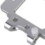 Mxfans Silver Aluminum Alloy 102060 102061 Front & Rear Gear Box Mount Upgrade Parts for RC 1:10 HSP Model Car 94111 94108