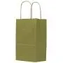 PTP BAGS Gold Rush 5'' x 3'' x 8'' Tote Bags [Pack of 250] Recyclable Metallic Kraft Paper Gift Bags
