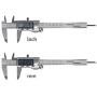 EZT 150mm Digital Calipers, Full Stainless Steel Electronic 6 Inch Digital Vernier Caliper, with Extra-Large LCD Screen, Auto-Off Feature, Inch and Millimeter Conversion Metal Measuring Tool Caliper