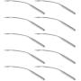 Prettyia 100Pcs Portable Silver Metal Blindstitch Sewing Machine Needles LW6T