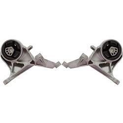 For Chevy Equinox Transmission Mount 2005 06 07 08 2009 Driver and Passenger Side Pair/Set | Front | Metal & Rubber | Automatic Transmission | EM-3082