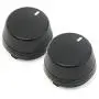 Red Hound Auto 2 Control Knob Fan Speed Heater AC 1998-2000 Compatible with Honda Accord Temperature Black