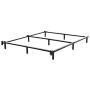NOAH MEGATRON Queen Size Metal Bed Frame-7 Inch Heavy Duty Bedframe, 9-Leg Support for Box Spring & Mattress Foundation, 3000LBS, Black
