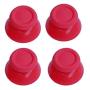 2 Pairs Thumbsticks Analog Thumb Sticks for Sony Playstation Dual Shock 4 PS4 Controller,fits Xbox One Controller (Red)