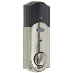 Schlage Z-Wave Connect Camelot Touchscreen Deadbolt with Built-In Alarm, Satin Nickel, BE469 CAM 619, Works with Alexa via SmartThings, Wink or Iris