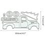 W-HELLO Truck DIY Metal Cutting Dies Stencil Scrapbooking Album Paper Card Craft Decor DIY Paper Cards Making