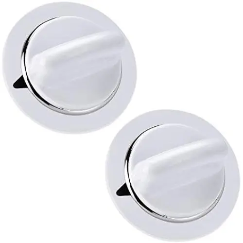 WE01x20374 2 Pcs WE1M654 Timer Knob with Metal Ring for General Electric Dryer & Hotpoint Dryers – Replaces AP3995098 WE01M0443 WE1M443 WE01x20374 2 Pcs WE1M654 Timer Knob with Metal Ring for General Electric Dryer & Hotpoint Dryers – Replaces AP3995098 WE01M0443 WE1M443