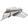 HEEPDD Sewing Machine Folder Binder, Metal Double Needle Waistband Sewing Machine Machine Accessories Industrial Seaming Machine Binder Binding Attachment Folder (Inlet 4-3/4 Outlet 2)