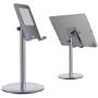 Sturdy Cell Phone Stand & Tablet Holder - Adjustable Height- Angle Metal iPhone Holder for Desk & Kitchen- Strong Alloy for All Devices- Tablet iPad Stands and Holders iPad Stand iPhone Stand