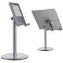 Sturdy Cell Phone Stand & Tablet Holder - Adjustable Height- Angle Metal iPhone Holder for Desk & Kitchen- Strong Alloy for All Devices- Tablet iPad Stands and Holders iPad Stand iPhone Stand