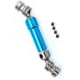 REhobby 2PCS Alloy Rear Center Drive Shaft Transmission Shaft for Wltoys 1/12 12428 12423 FY03 12628 RC Rock Crawler Car (Blue)