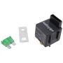 Fused Relay 12V 30A/40A 5-Pin - (2-Pack) Automotive Built in Fuse Metal Mounting Tab SPST Normally Open Car Motor Automobile