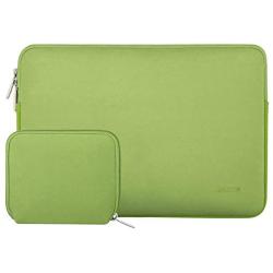 MOSISO Laptop Sleeve Only Compatible with MacBook 12 inch A1534 with Retina Display 2017/2016/2015 Release, Water Repellent Neoprene Bag with Small Case, Greenery