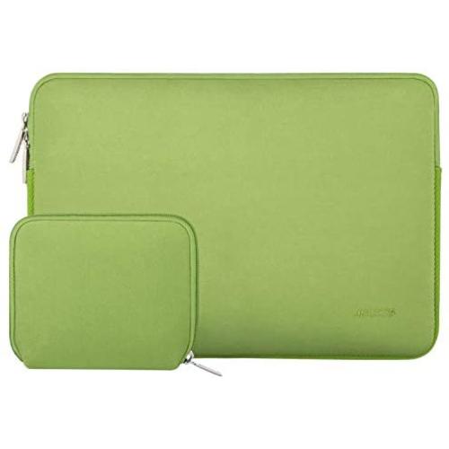 MOSISO Laptop Sleeve Only Compatible with MacBook 12 inch A1534 with Retina Display 2017/2016/2015 Release, Water Repellent Neoprene Bag with Small Case, Greenery