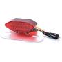 HONGPA Motorcycle Tail Lamp LED Bracket Taillights Hexagon shape For Harley 12 volt modified motorcycle Iron metal shell