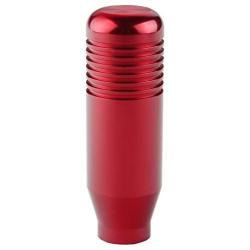 DEWHEL 5 6 Speed Manual Shift Knob M10x1.25 Screw On Aluminum (Red)