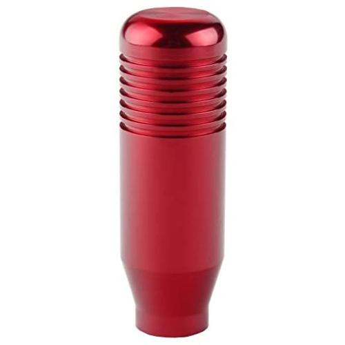 DEWHEL 5 6 Speed Manual Shift Knob M10x1.25 Screw On Aluminum (Red)