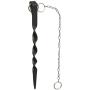 Monarch Rain Chains 15005, Black/Stainless Steel Powder Coated Iron Rain Chain Anchoring Stake, Bla