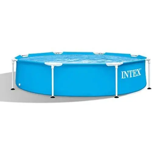 Intex 28205EH 8 X 20 Rust Resistant Durable Steel Metal Frame Outdoor Backyard Circular Swimming Pool with Reinforced Sidewalls (Pump Not Included) Intex 28205EH 8 X 20 Rust Resistant Durable Steel Metal Frame Outdoor Backyard Circular Swimming Pool with Reinforced Sidewalls (Pump Not Included)