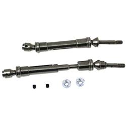 2PCS Aluminum Alloy RC CVD Steel Front & Rear Drive Shaft Axle Transmission Axle Joint for Traxxas Slash 4X4 Stampede Rustler VXL HQ727 Short Truck