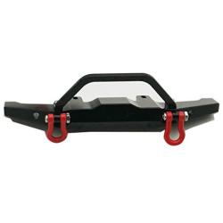 EAPTS Upgrade Metal Front Bumper Guard Spare Parts for WPL 1/16 C14 C24 RC Truck Car (Black)