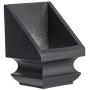 Iron Baluster Shoes - Slant Shoe with Screw - for Use with 1/2'' Square Balusters - Set of 10 (Satin Black)