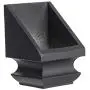 Iron Baluster Shoes - Slant Shoe with Screw - for Use with 1/2'' Square Balusters - Set of 10 (Satin Black)