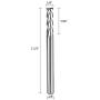 SpeTool 1/8 End Mills for Aluminum 2 Flutes CNC Spiral Router Bits for Aluminum Cut Non-Ferrous Metal Upcut 1.5 inches Long 5 Pieces