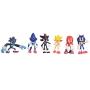 Max Fun Set of 6pcs Sonic The Hedgehog Action Figures, 5-7cm Tall Cake Toppers-Sonic, Shadow, Werehog, Metal Sonic, Knuckles & Super Sonic