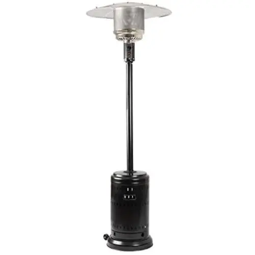 Amazon Basics Outdoor Patio Heater with Wheels, Propane 46,000 BTU, Commercial & Residential - Charcoal Gray Amazon Basics Outdoor Patio Heater with Wheels, Propane 46,000 BTU, Commercial & Residential - Charcoal Gray