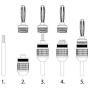 Sewell SW-29863-12 Deadbolt Banana Plugs 12-Pairs by, Gold Plated Speaker Plugs, Quick Connect