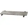 MyGift 24-Inch Wall Mounted Industrial Black Metal Pipe & Rustic Torched Wood Floating Shelf MyGift 24-Inch Wall Mounted Industrial Black Metal Pipe & Rustic Torched Wood Floating Shelf