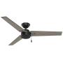 Hunter Fan Company 59264 Hunter 52'' Cassius Matte Black Ceiling Fan