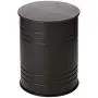 Glitzhome Rustic Storage Ottoman Seat Stool, Farmhouse End Table, Galvanized Metal Accent Side Table Toy Box Bin with Round Wood Lid for Living Room Furniture, Nesting Pieces Two, Black Glitzhome Rustic Storage Ottoman Seat Stool, Farmhouse End Table, Galvanized Metal Accent Side Table Toy Box Bin with Round Wood Lid for Living Room Furniture, Nesting Pieces Two, Black