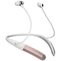 OV Pro World’s First Voice Activated Headphones | Professionally Reviewed| Noise Cancelling, Great Sound| Lightweight, Bluetooth Neckband| Bundled with App Optimizes Hands-Free (Rose Gold White)