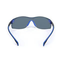 3M - S1102SGAF Safety Glasses, Solus 1000 Series, ANSI Z87, Scotchgard Anti-Fog, Grey Lens, Blue/Black Frame Gray Lens