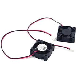 Karcy DC Case Fan Brushless 30x10 12V 2Pin 1.2''x1.2''x0.36'' Brushless Cooling Fan Black Pack of 2