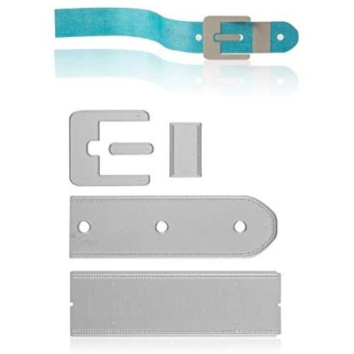 Continuous Belt and Buckle Die Cut Set – Large Stitched Metal Cutting Dies for Card Making, Scrapbooking, Paper Crafting - by Mattys Crafting Joy