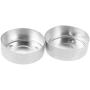 Fityle 200 Pieces Round Aluminium Tea Light Cups Empty Case Candle Wax Containers Candle Mold Model DIY Jelly Gel Wax Candles Tealight Accessories - 38x12mm
